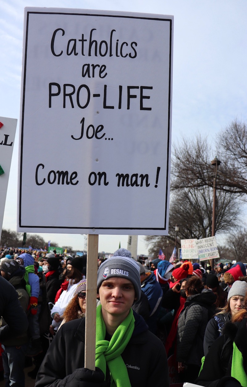 march pro-life signs