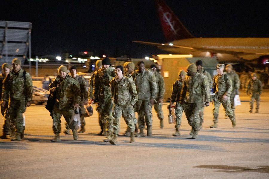 Military: Soldiers Return from Poland