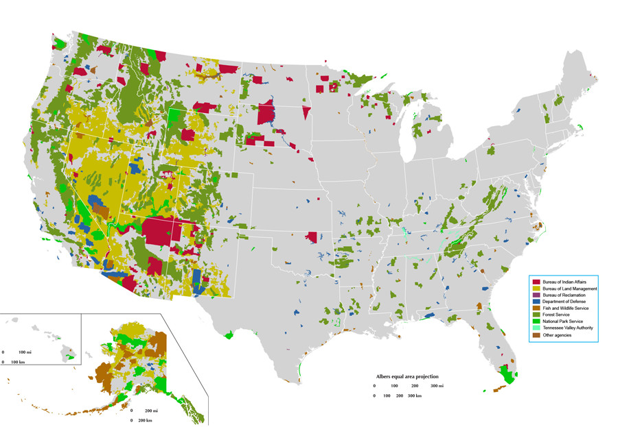 US federal land agencies - 900